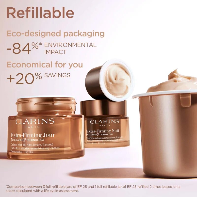 Clarins Extra-Firming Day Cream Refill crema de zi pentru lifting pentru tenul uscat refill 50 ml