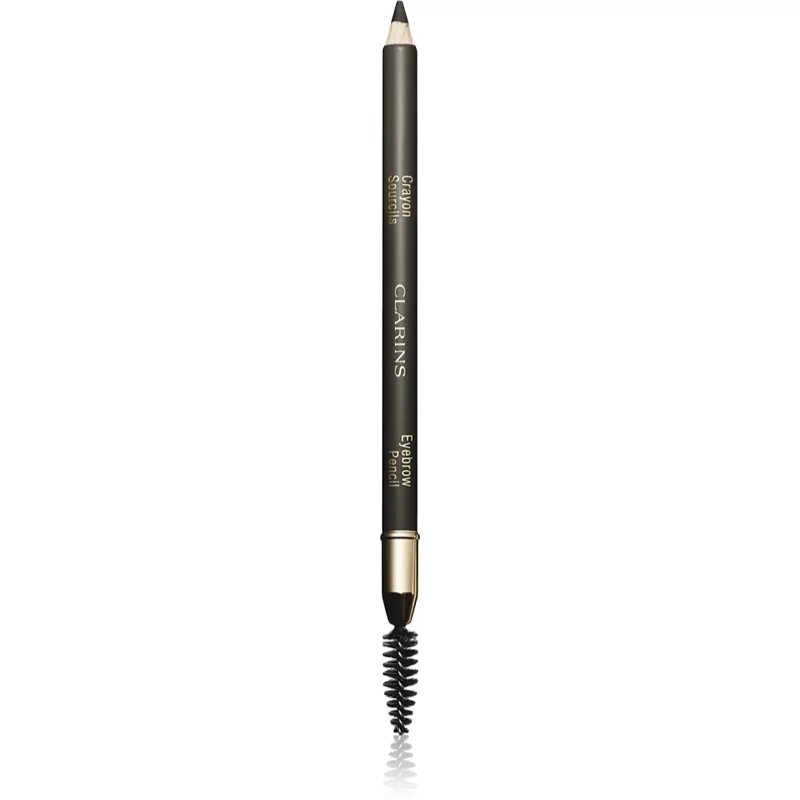 Clarins Eyebrow Crayon Sourcils creion pentru sprancene cu pensula culoare 01 - Dark Brown 1.1 g
