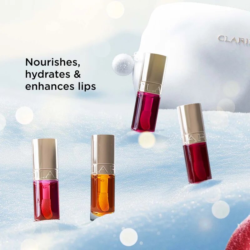 Clarins Lip Comfort Oil Holiday Season set cadou