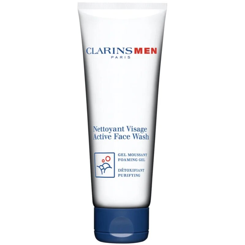 Clarins Men Active Face Wash gel spumant de curatare pentru barbati 125 ml