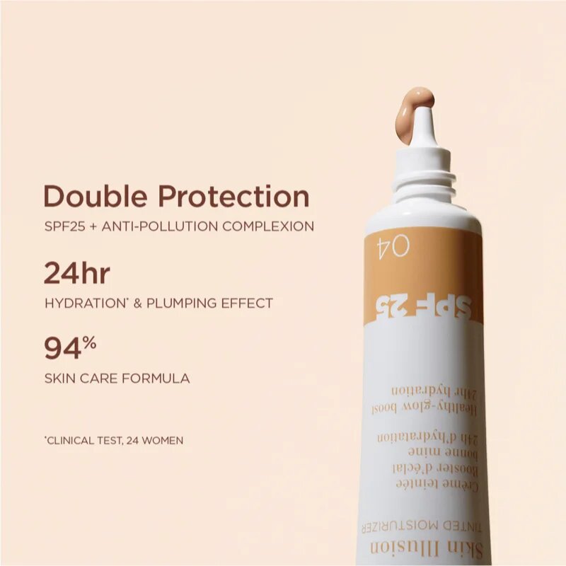 Clarins Skin Illusion Tinted Moisturizer crema tonifianta SPF 25 culoare 06 40 ml