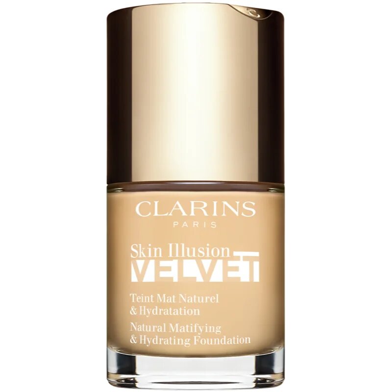Clarins Skin Illusion Velvet machiaj lichid cu un finisaj mat cu efect de nutritiv culoare 1005W 30 ml