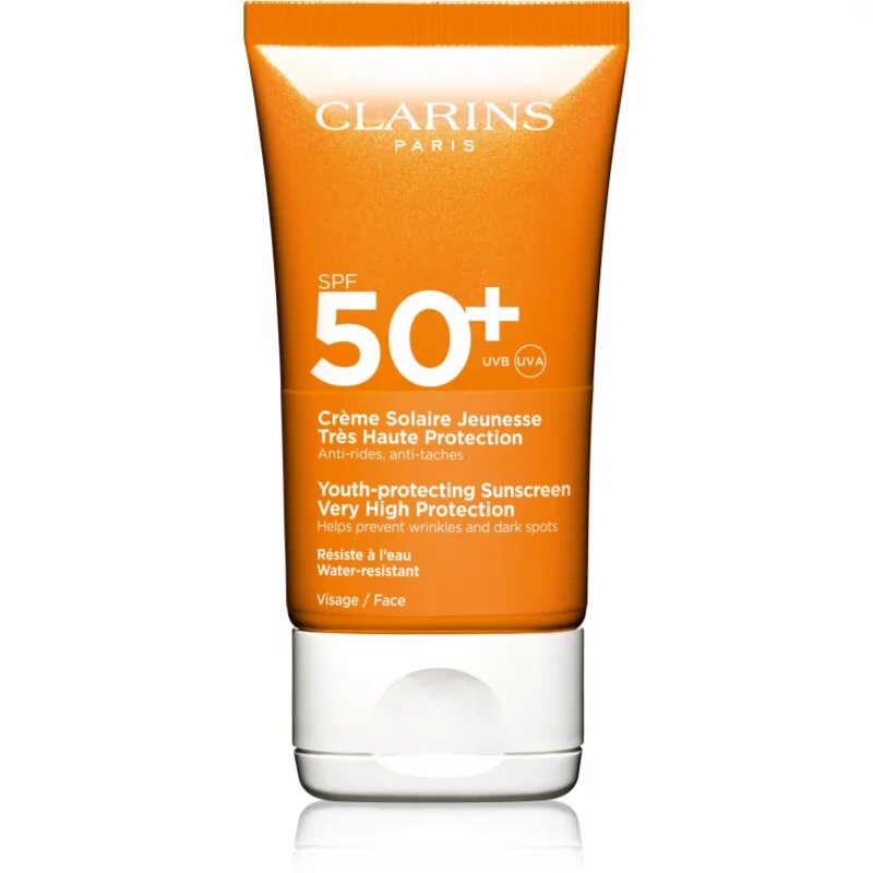 Clarins Sun Care Youth-Protecting Sunscreen crema de soare pentru fata SPF 50+ 50 ml