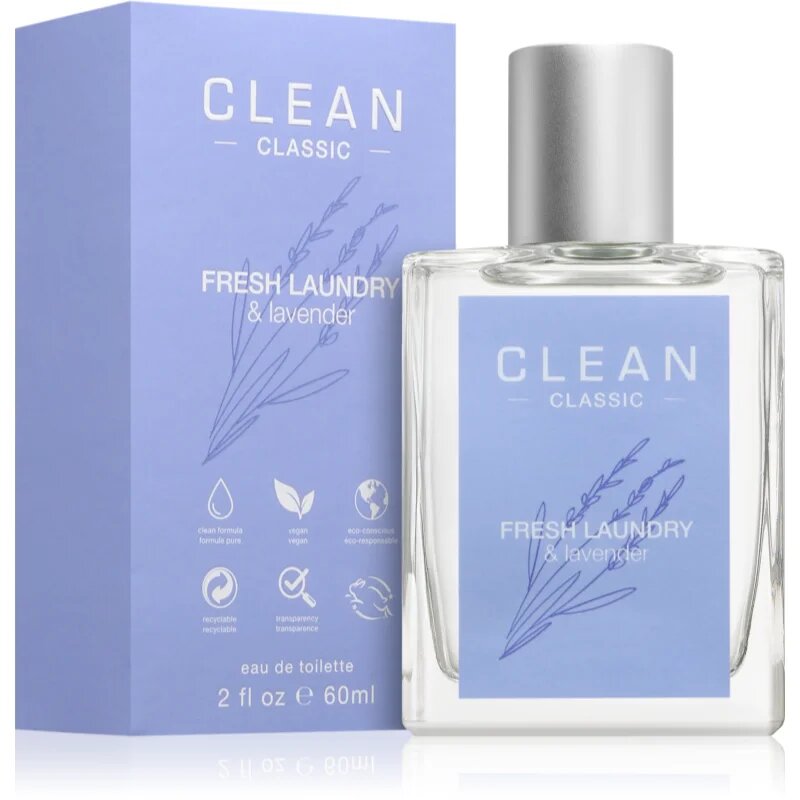 CLEAN Classic Fresh Laundry & Lavender Eau de Toilette pentru femei 60 ml