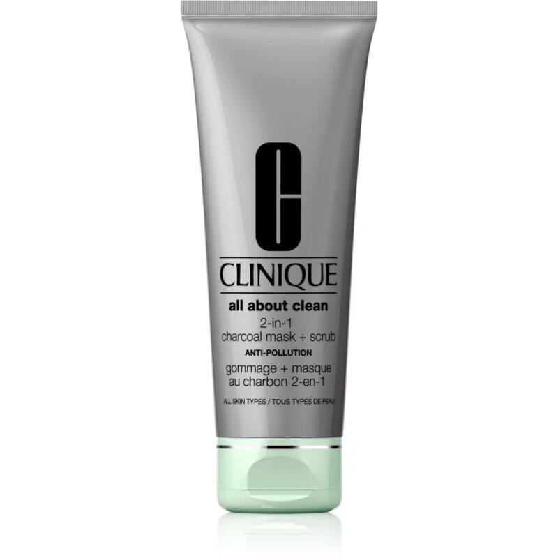 Clinique All About Clean™ 2-in-1 Charcoal Mask + Scrub masca de fata pentru curatare 100 ml