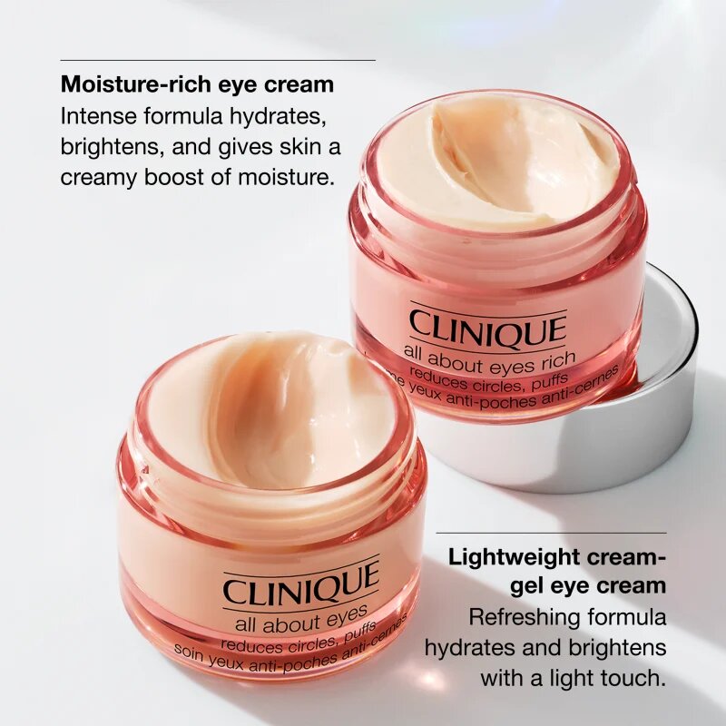 Clinique All About Eyes™ crema de ochi împotriva ridurilor și a cearcănelor întunecate 15 ml
