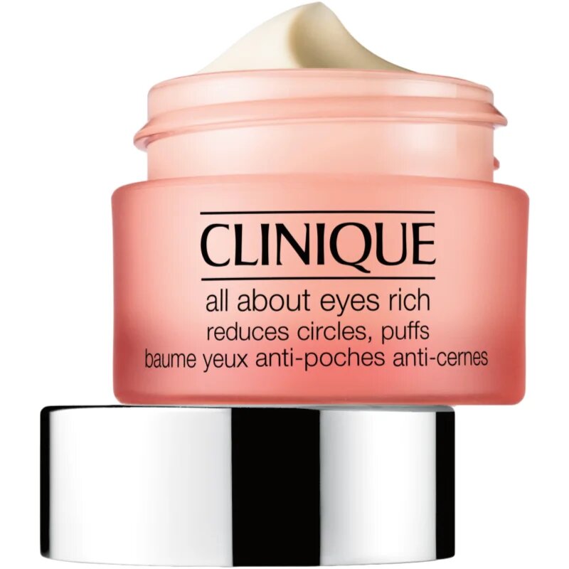 Clinique All About Eyes™ Rich crema de ochi hidratanta împotriva ridurilor și a cearcănelor întunecate 30 ml