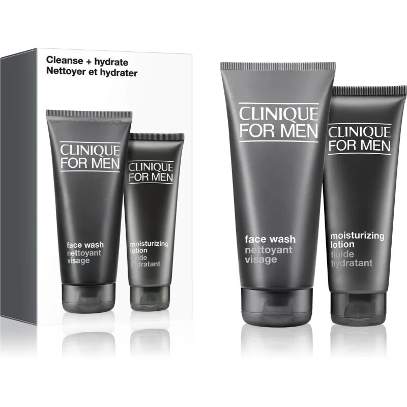 Clinique Mini Kit Cleanse + Hydrate set cadou pentru bărbați
