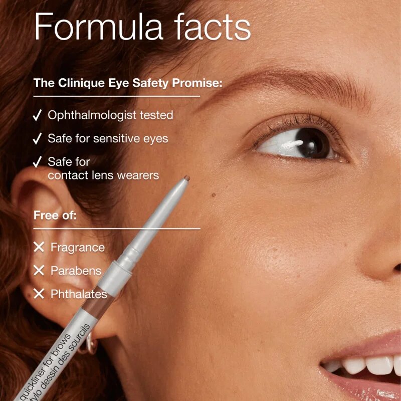 Clinique Quickliner™ for Brows creion sprâncene precise culoare Ebony 0.06 g