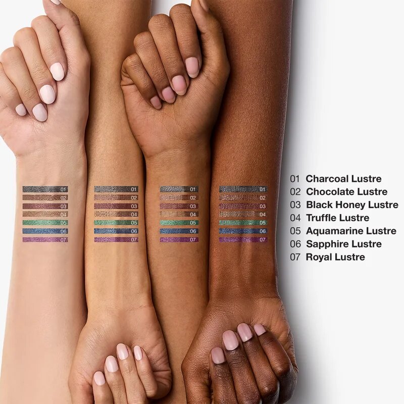 Clinique Quickliner™ for Eyes Intense Lustre eyeliner khol cu particule stralucitoare culoare Charcoal 0.25 g