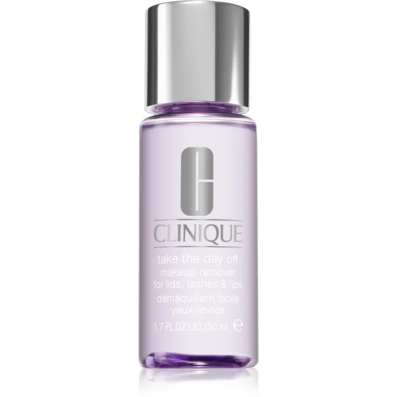 Clinique Take The Day Off™ Makeup Remover For Lids Lashes & Lips două faze pentru îndepărtarea machiajului de pe ochi și buze 50 ml