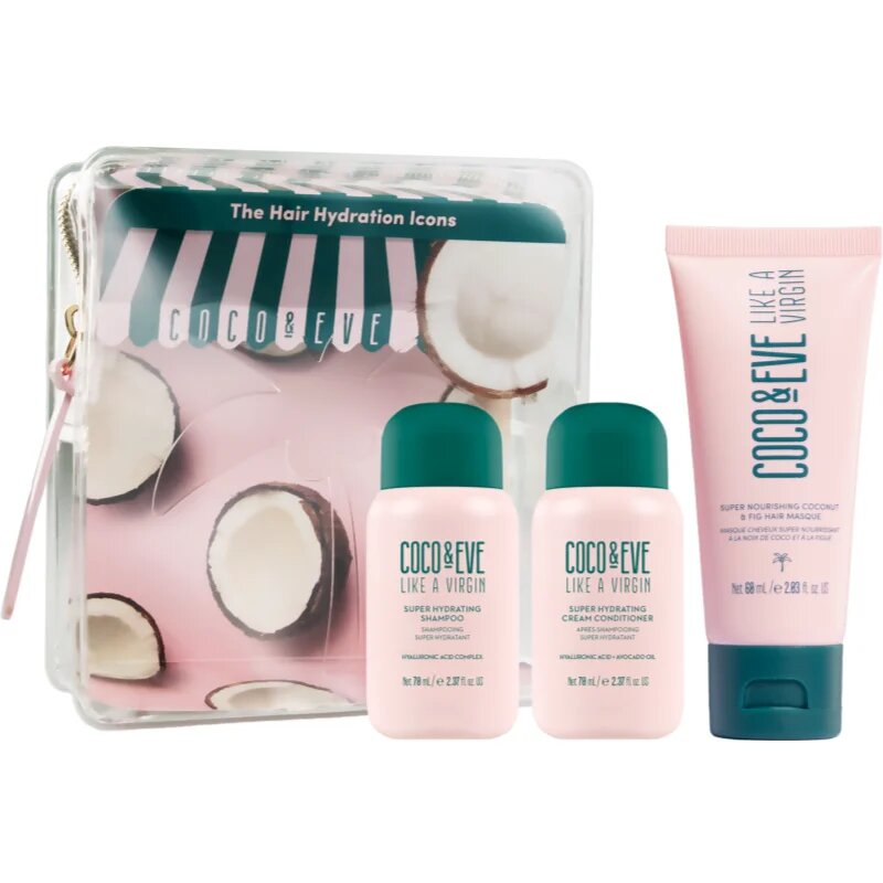 Coco & Eve The Hair Hydration Icons set de hidratare intensă pentru un par stralucitor si catifelat