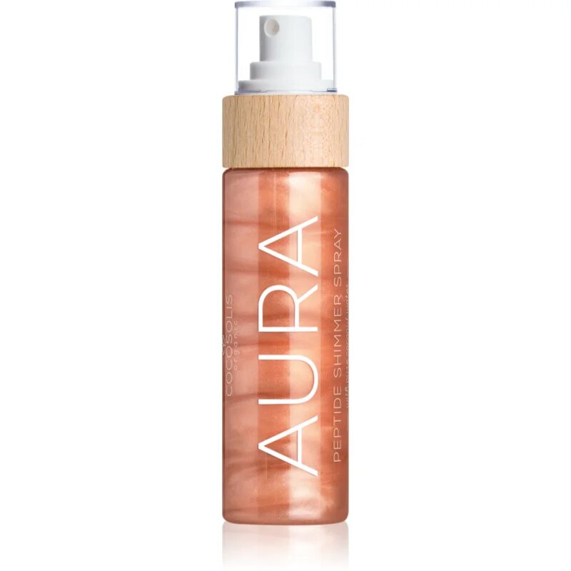 COCOSOLIS Peptide Shimmer Spray NUDE spray hidratant cu efect iluminator cu parfum Raspberry 100 ml