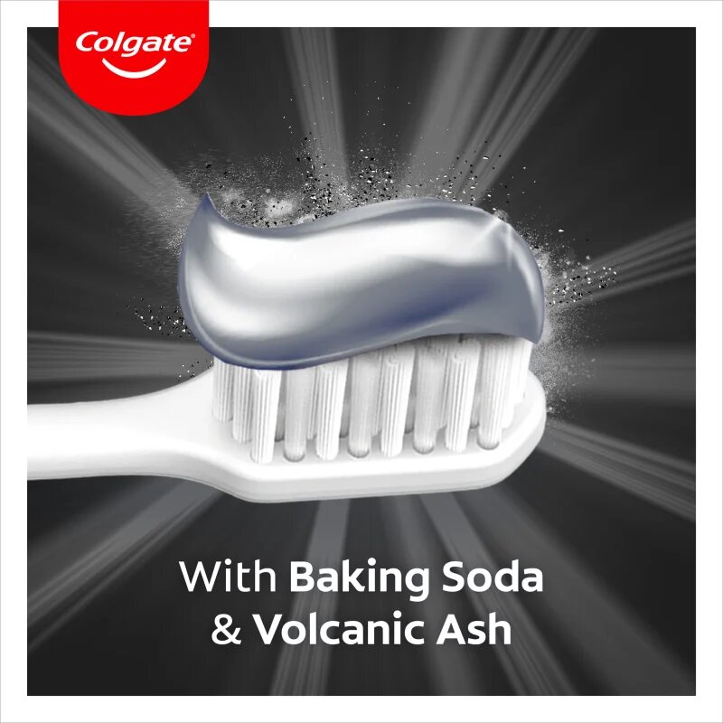 Colgate Advanced White Volcanic Ash and Baking Soda pastă de dinți naturală 75x1