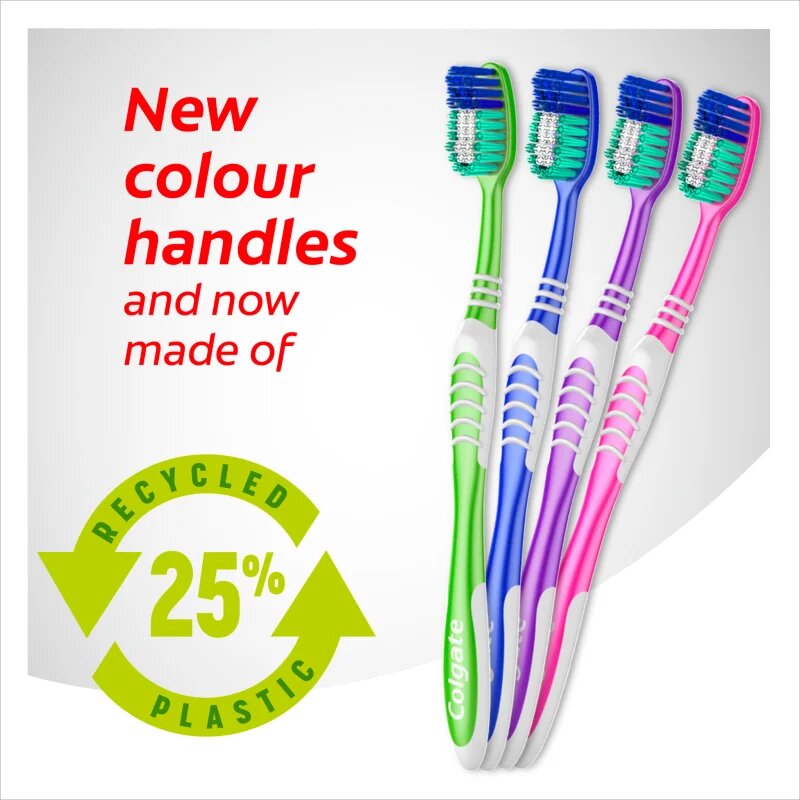 Colgate Extra Clean Medium periuta de dinti Medium 2 buc