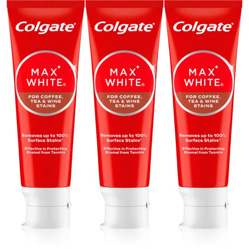 Colgate Max White One Coffee Tea & Wine pasta de dinti pentru albire 3x75 ml