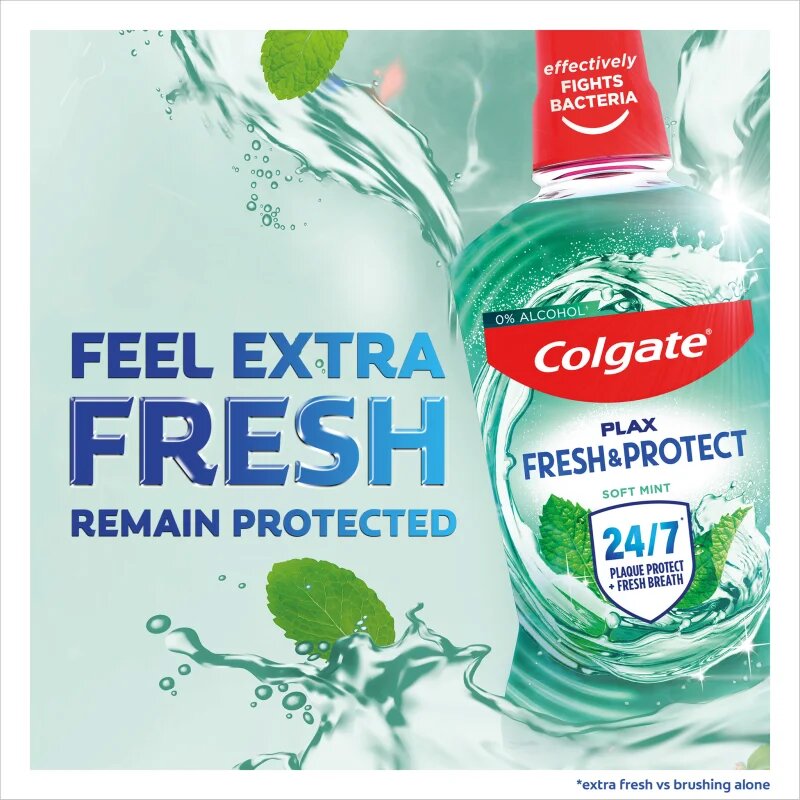 Colgate Plax Soft Mint apa de gura antiplaca 500 ml
