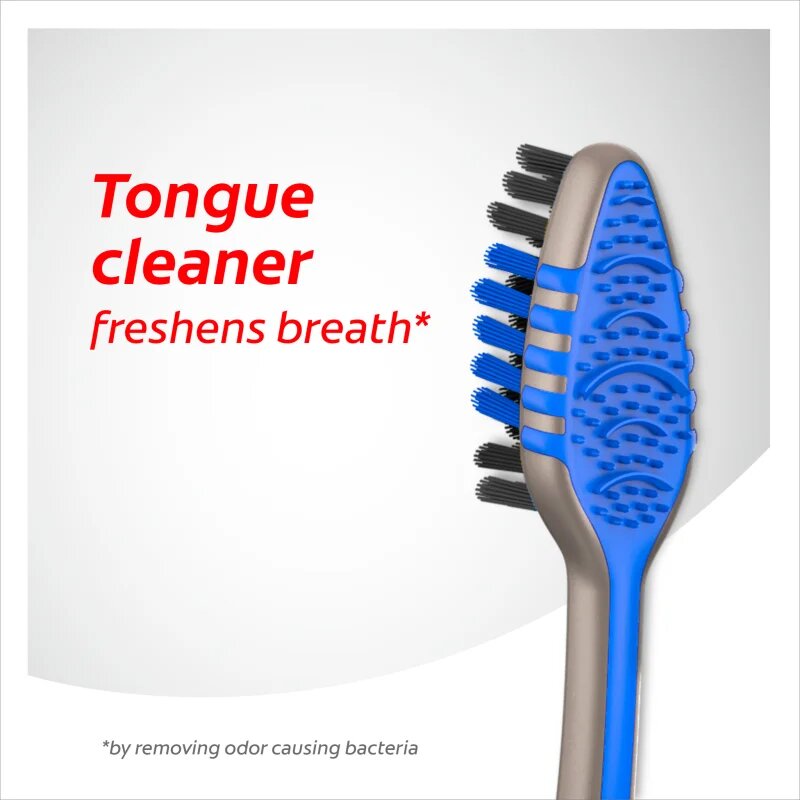 Colgate Zig Zag Charcoal periuta de dinti Medium 3 buc