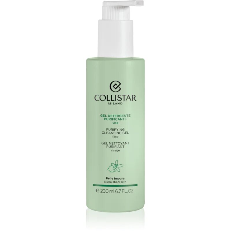Collistar Cleansing Purifying Cleansing Gel gel de curățare delicat pentru pielea predispusa la iritatii 200 ml