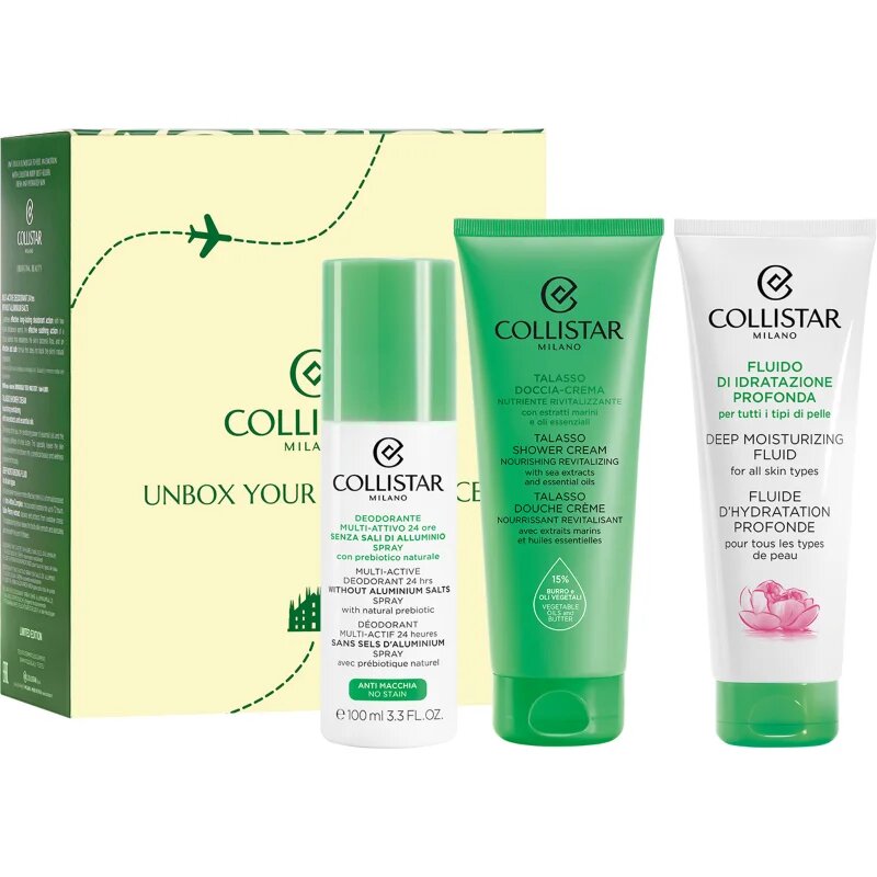 Collistar Deep Moisturizing Fluid Travel Kit Seturi pentru voiaj pentru pielea uscata si deshidratata