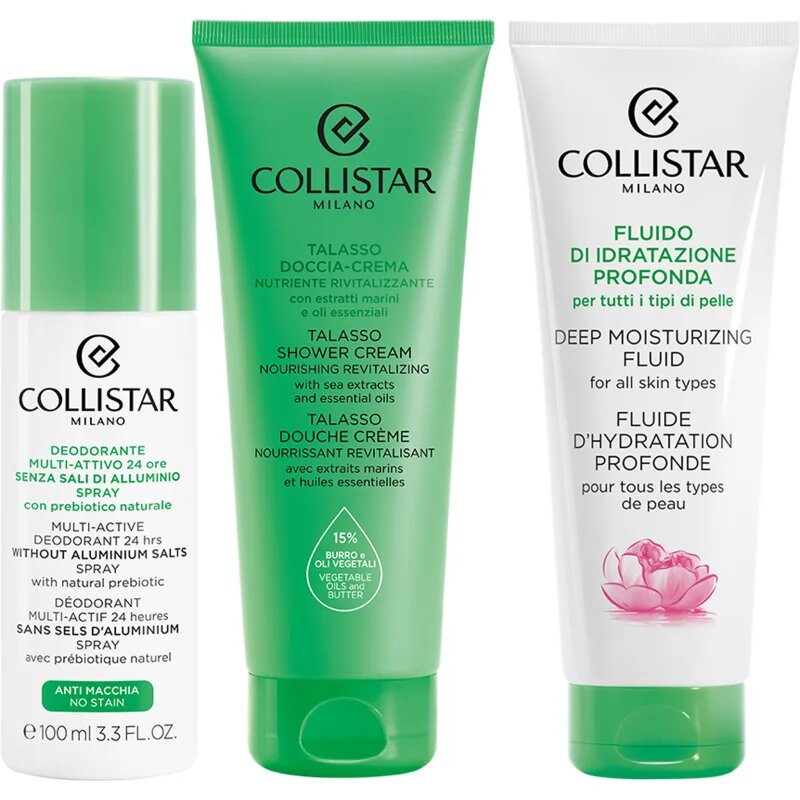 Collistar Deep Moisturizing Fluid Travel Kit Seturi pentru voiaj pentru pielea uscata si deshidratata