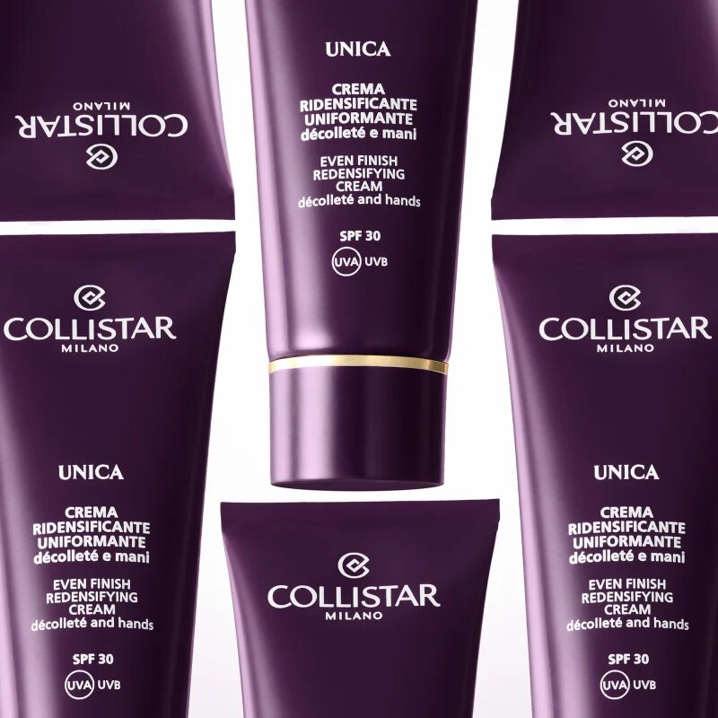 Collistar Unica Even Finish Redensifying Cream lift crema de fata pentru fermitate decolteul si bustul SPF 30 75 ml
