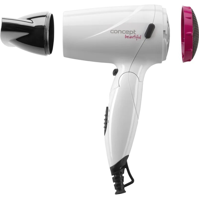 Concept Beautiful uscator de par White + Pink 1 buc