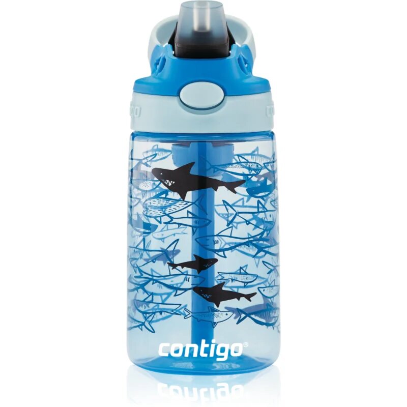 Contigo Easy Clean sticlă pentru apă pentru copii Blue Sharks 1 buc