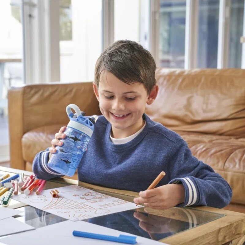 Contigo Easy Clean sticlă pentru apă pentru copii Blue Sharks 1 buc
