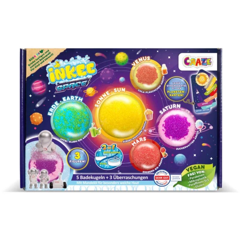Craze Space Gift Box Bombe efervescente de baie în ambalaj cadou