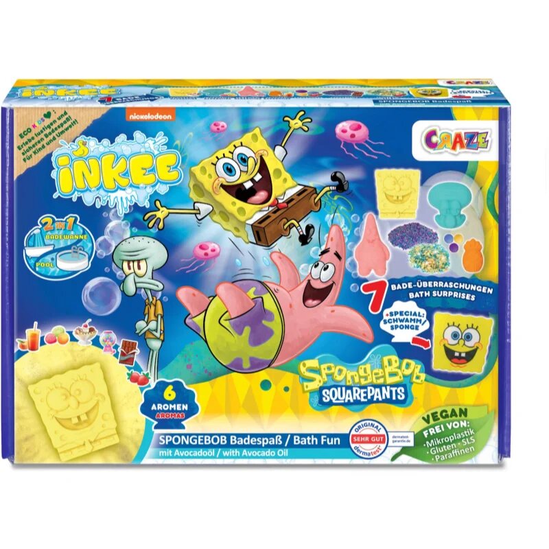 Craze SpongeBob Gift Box Bombe efervescente de baie în ambalaj cadou