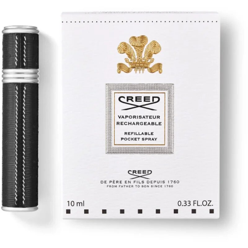 Creed Travel Atomiser Silver/Black sticluță reîncărcabilă cu atomizor 10 ml