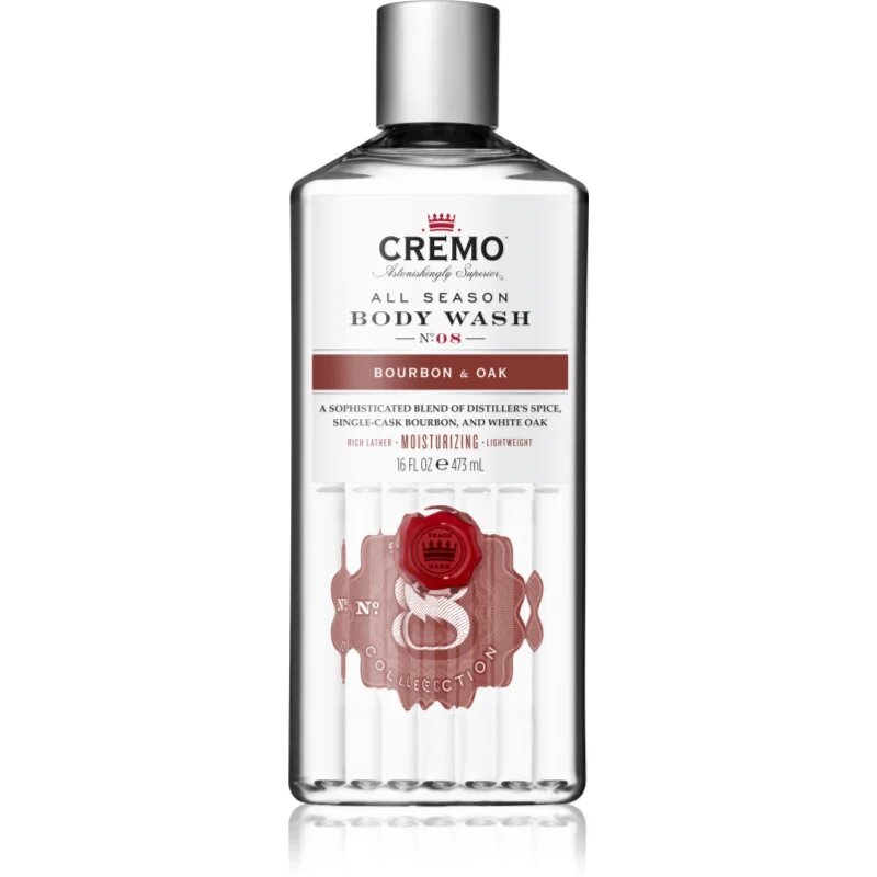 Cremo Bourbon & Oak Gel de duș pentru bărbați 473 ml