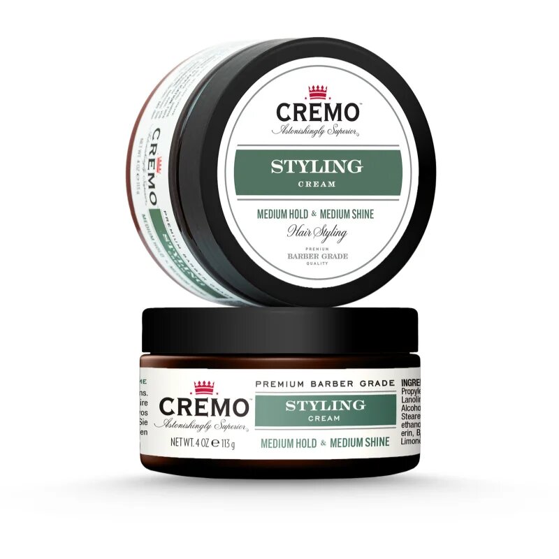 Cremo Hair Styling Cream Medium Styling cremă hidratantă de coafat pentru păr pentru bărbați 113 g