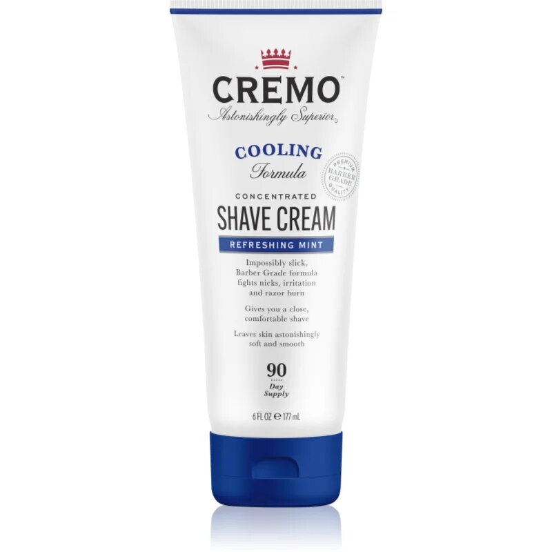 Refreshing Mint Cooling Shave Cream cremă de ras în tub pentru bărbați 177 ml