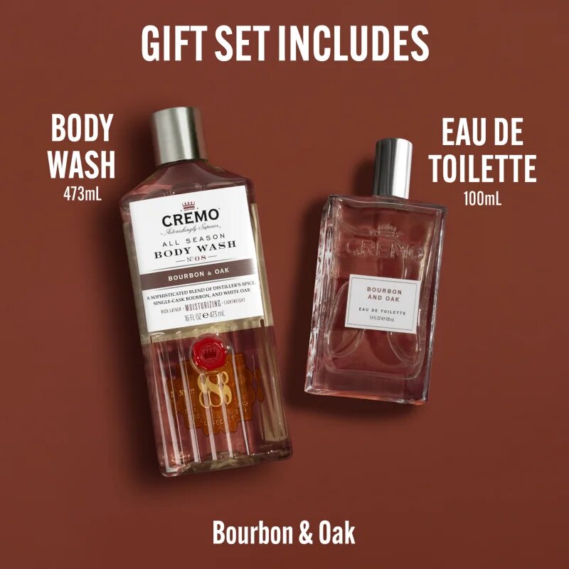Cremo Set Bourbon and Oak set cadou pentru bărbați