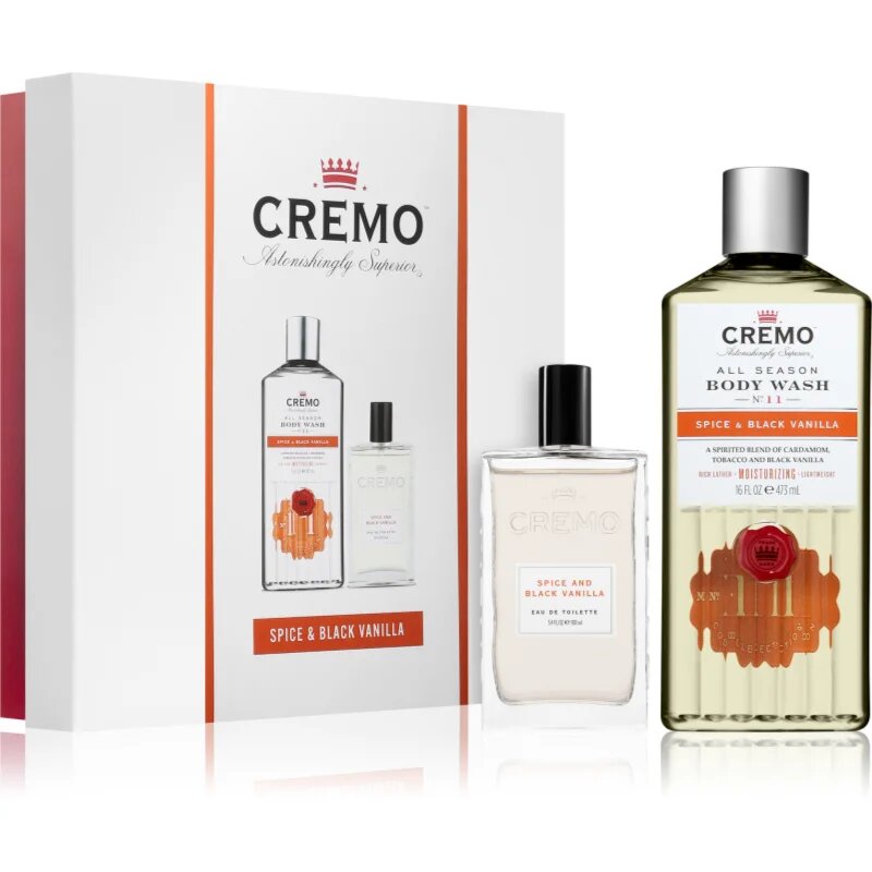 Cremo Spice & Black Vanilla set cadou pentru bărbați