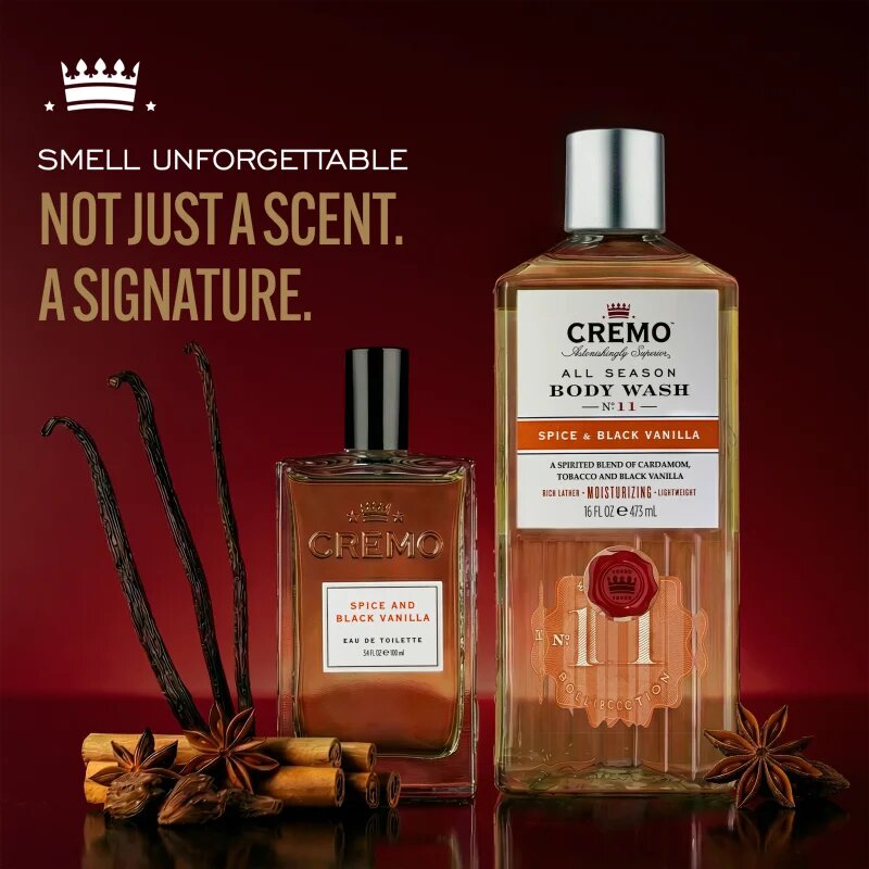 Cremo Spice & Black Vanilla set cadou pentru bărbați