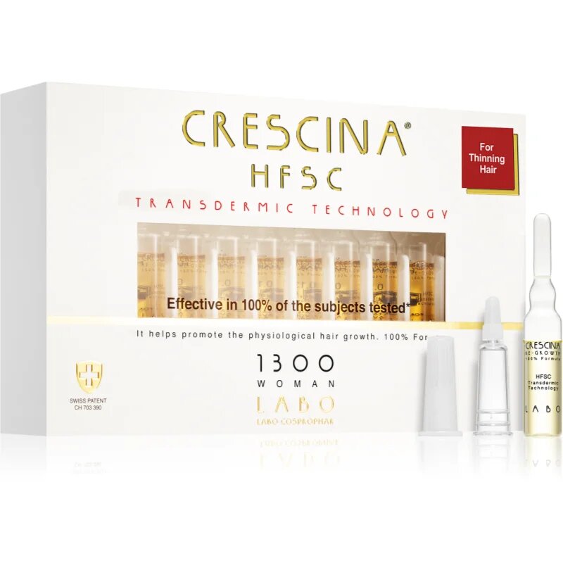 Crescina Transdermic 1300 Re-Growth tratament pentru stimularea creșterii părului pentru femei 20x35 ml
