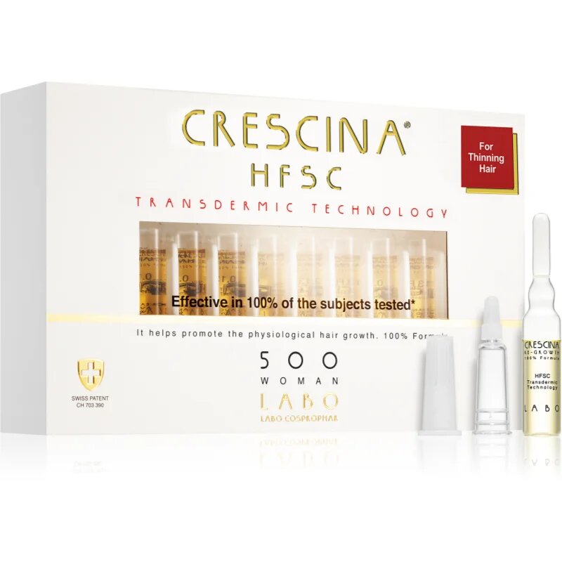 Crescina Transdermic 500 Re-Growth tratament pentru stimularea creșterii părului pentru femei 20x35 ml