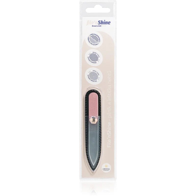 Crystal Bohemia File´n Shine Pink pila de unghii din sticla 1 buc
