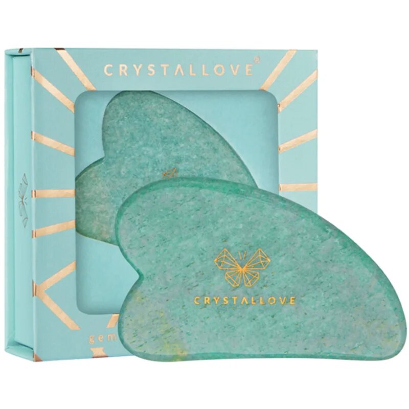 Crystallove Amazonite Gua Sha accesoriu de masaj 1 buc