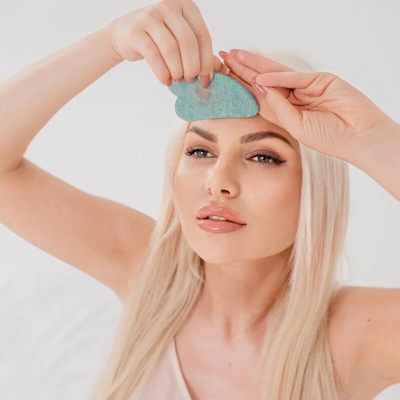 Crystallove Amazonite Gua Sha accesoriu de masaj 1 buc
