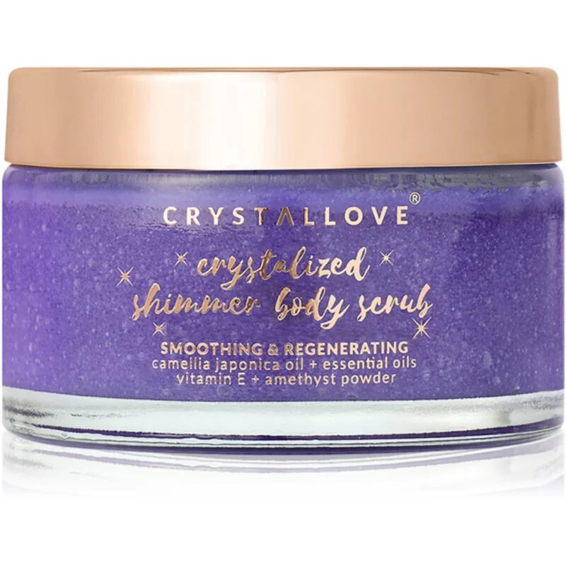 Crystallove Amethyst Shimmer Body Scrub exfoliant pentru corp 200 g