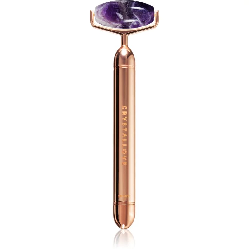 Crystallove Amethyst Vibrating Roller rolă pentru masaj faciale 1 buc