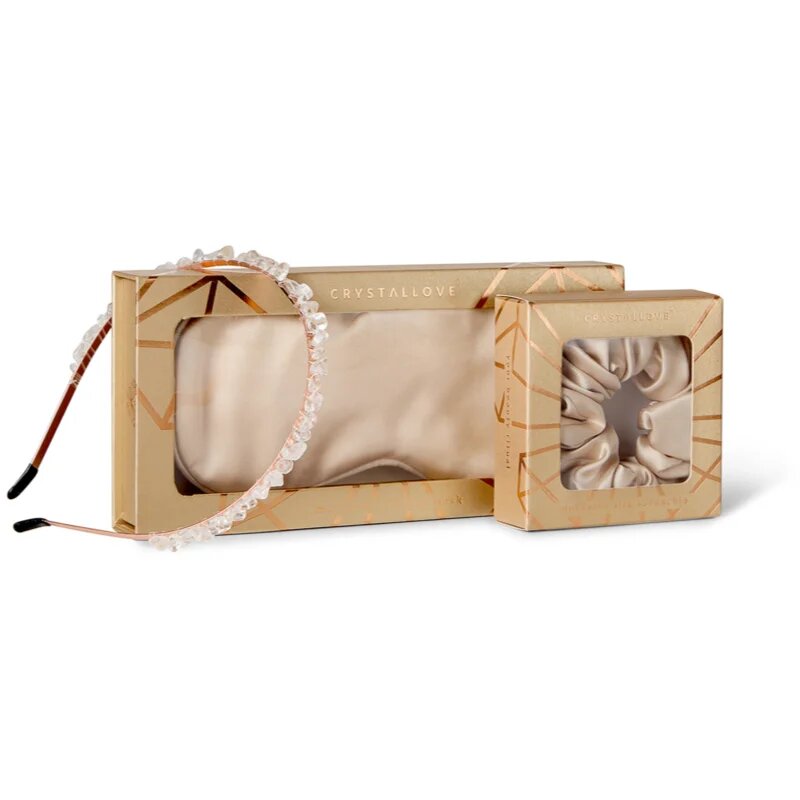 Crystallove Gold Silk Set set pentru păr