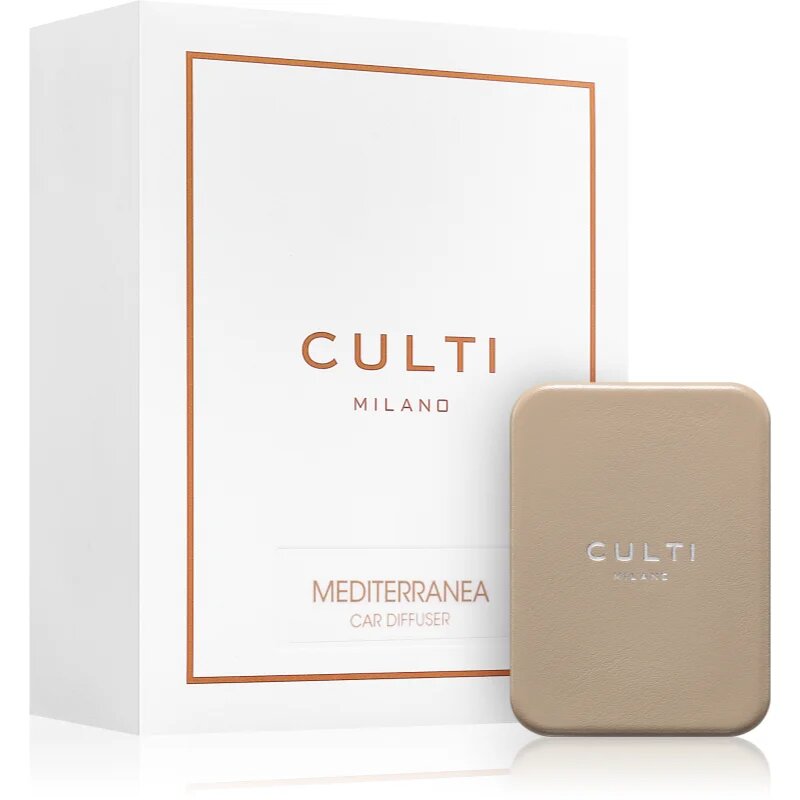 Culti Milano Car Diffuser Taupe Mediterranea parfum pentru masina + refill 1 buc