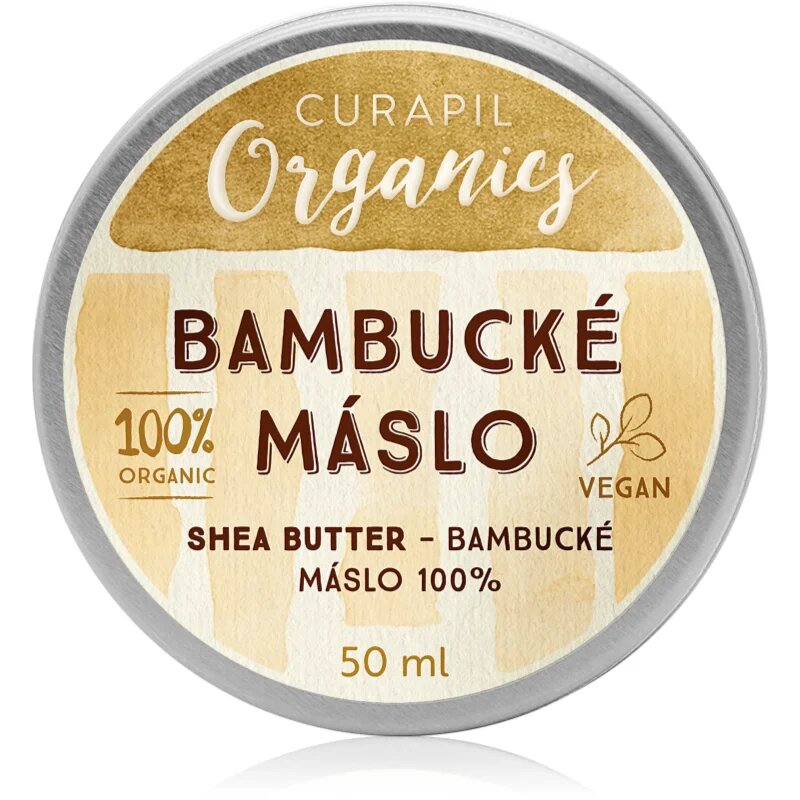 Curapil Organics Shea Butter unt pe fata corp si par 50 ml
