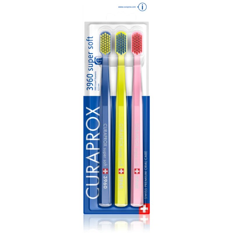 Curaprox 3960 Super Soft perie de dinti 3 buc