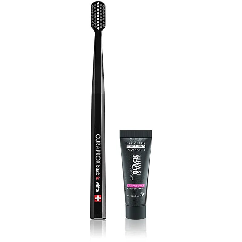 Curaprox Black is White set pentru îngrijirea dentară